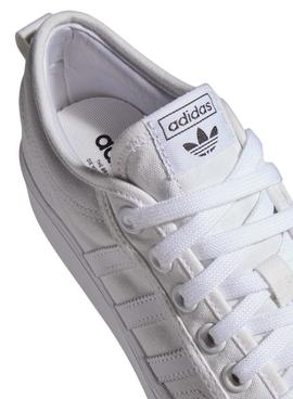 Zapatilla Adidas Nizza Platform Blancas Para Mujer