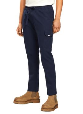 Pantalón Tommy Jeans Scanton Marino Para Hombre