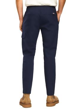 Pantalón Tommy Jeans Scanton Marino Para Hombre