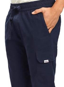 Pantalón Tommy Jeans Scanton Marino Para Hombre