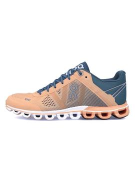 Zapatillas On Running CloudFlow Almond Grey Mujer