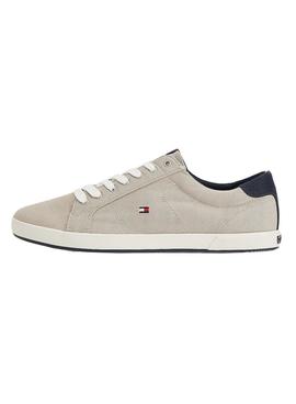 Zapatillas Tommy Hilfiger Iconic Beige Para Hombre