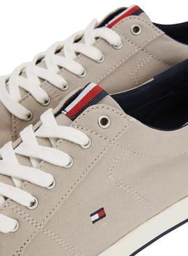 Zapatillas Tommy Hilfiger Iconic Beige Para Hombre