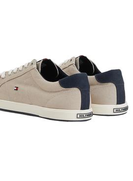 Zapatillas Tommy Hilfiger Iconic Beige Para Hombre