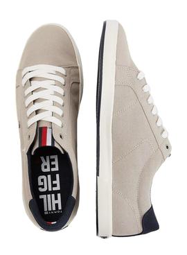 Zapatillas Tommy Hilfiger Iconic Beige Para Hombre