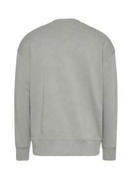 Sudadera Tommy Jeans Tonal Entry Grap Verde Hombre