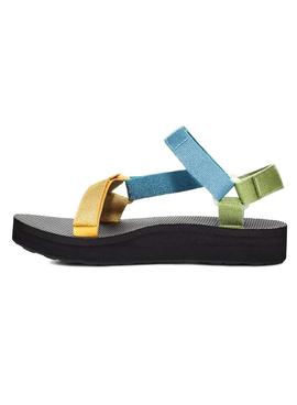 Sandalias Teva Midform Universal Metal Blue Mujer