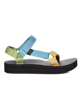 Sandalias Teva Midform Universal Metal Blue Mujer