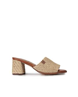 Sandalias Tarifa Rafia Natural POPA para Mujer