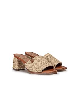 Sandalias Tarifa Rafia Natural POPA para Mujer