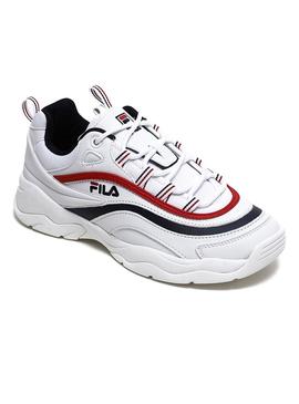 Zapatillas Fila Ray Heritage Blanco Marino Mujer