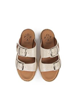 Sandalias Galdana Boreal Platino POPA para Mujer