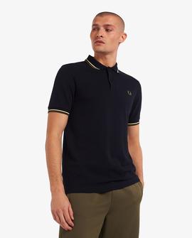 Polo Fred Perry  Punto Piqué  azul Para Hombre