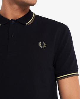 Polo Fred Perry  Punto Piqué  azul Para Hombre