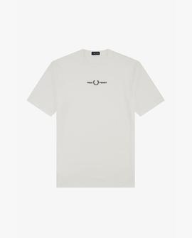 Camiseta Manga Corta Lisa Blanco Fred Perry Para Mujer