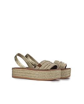Sandalias Rosario beige Flecos POPA para Mujer