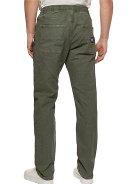 Pantalón Tommy Jeans Ethan Garment Verde Hombre