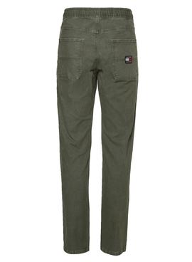 Pantalón Tommy Jeans Ethan Garment Verde Hombre