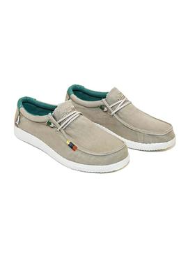 Zapatos Walk In Pitas 150 Wallabi Flag Beige 