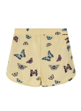 Shorts Name It Jia Mariposas Amarillo Para Niña