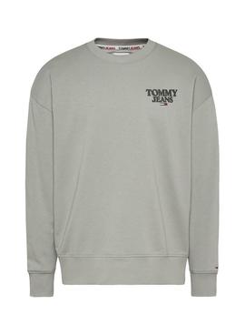 Sudadera Tommy Jeans Tonal Entry Grap Verde Hombre