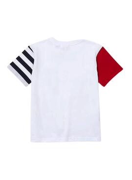 Camiseta Lacoste Bolsillo Blanca Para Niño