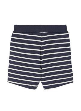 Bermudas Name It Jilan Marino y Blanco Para Niño