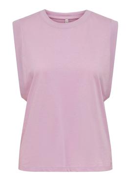 Camiseta Only Maja Malva Para Mujer