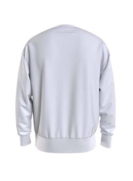 Sudadera Tommy Jeans Tonal Entry Blanca Hombre