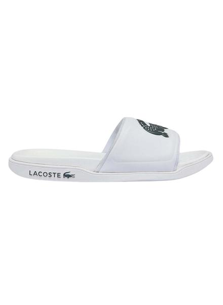 Corroer Maldito Pagar tributo Chanclas Lacoste Croco Dualiste Blancas Hombre