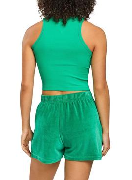 Top Crop Tommy Jeans POP DROP Verde Para Mujer