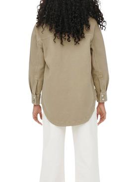 Sobrecamisa Only Shelby Beige Para Mujer