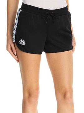 Short Kappa Anguy Negro Mujer