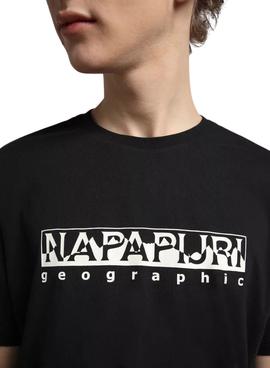 Camiseta Napapijri Sella Negra Unisex