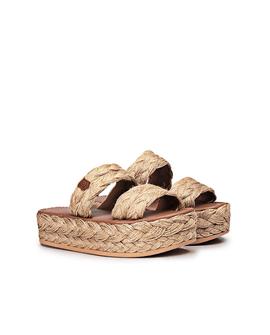 Sandalias Plataforma Tayrona Amur Natural POPA para Mujer