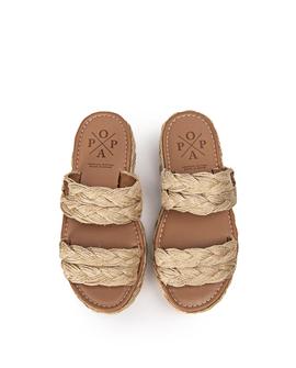 Sandalias Plataforma Tayrona Amur Natural POPA para Mujer
