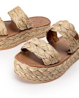 Sandalias Plataforma Tayrona Amur Natural POPA para Mujer