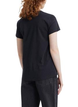 Camiseta Levis The Perfect 501 Negra Para Mujer