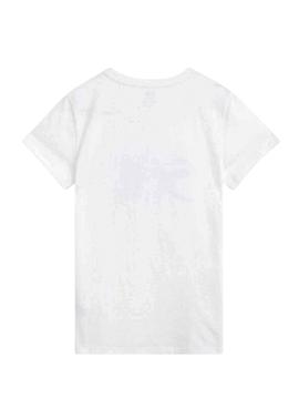 Camiseta Levis The Perfect 501 Blanca Para Mujer