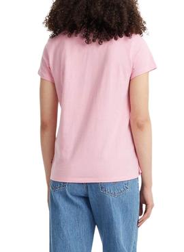 Camiseta Levis The Perfect Zebra Fill Rosa Mujer