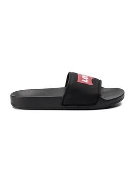 Chanclas Levis June Batwing Mujer Negro