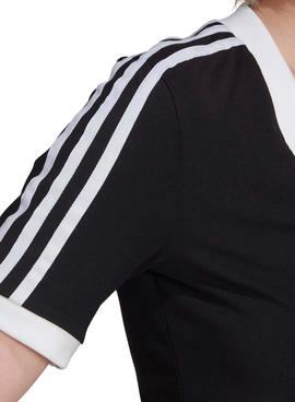 Top Crop Adidas Adicolor Negro Mujer