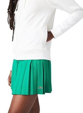 Chaqueta Lacoste Capucha Blanca Para Mujer
