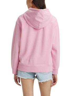 Sudadera Levis Graphic Standard Rosa Mujer