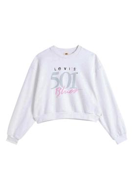 Sudadera Levis Graphic Vintage 501 Azul Mujer