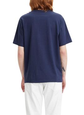 Camiseta Levis Relaxed Fit Marino Unisex