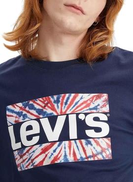 Camiseta Levis Relaxed Fit Marino Unisex