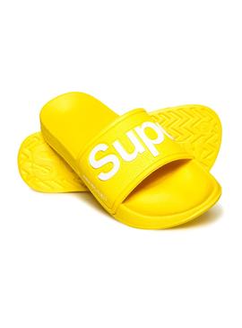 Chanclas Superdry EVA Amarillo Mujer