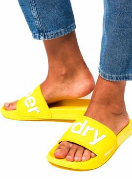 Chanclas Superdry EVA Amarillo Mujer