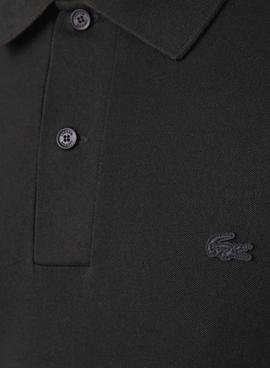 Polo Lacoste Slim Fit Negro Hombre